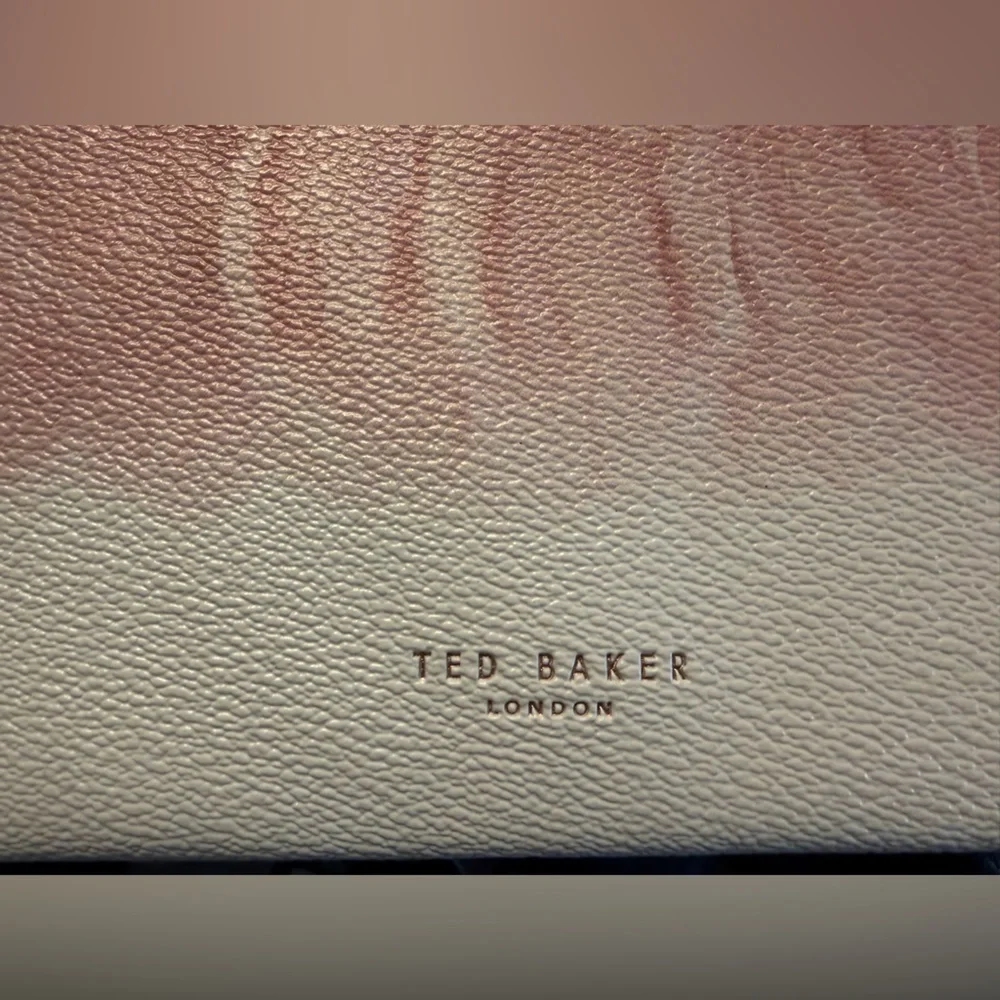 TED BAKER Angel Falls Envelope Pouch Clutch Wristlet BarbieCore Designer RARE